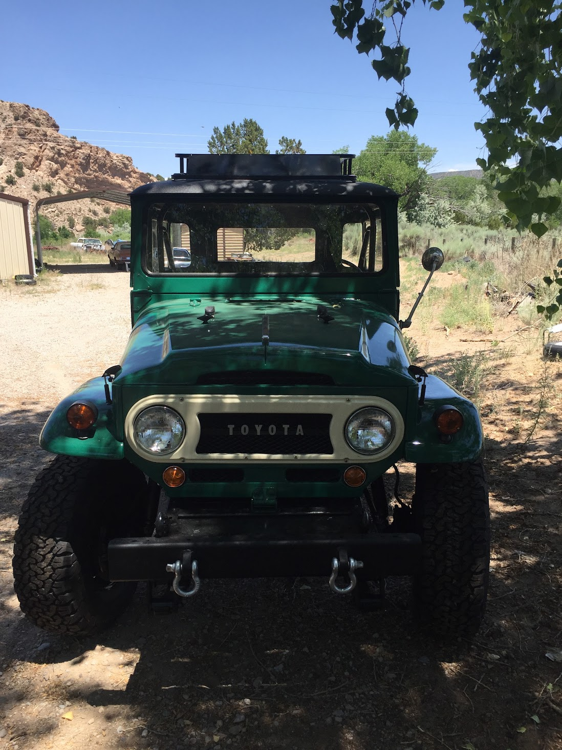 Front view of the 1967 Toyota Land Cruiser FJ40